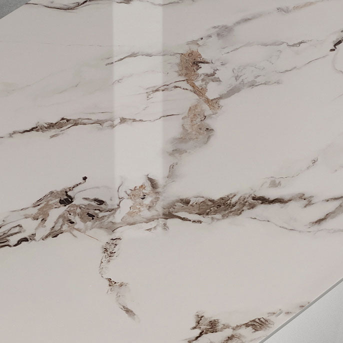 Modern Style Sintered Stone Dining Table Set White 1/4/5/7 Pieces Dining Set for Home Use