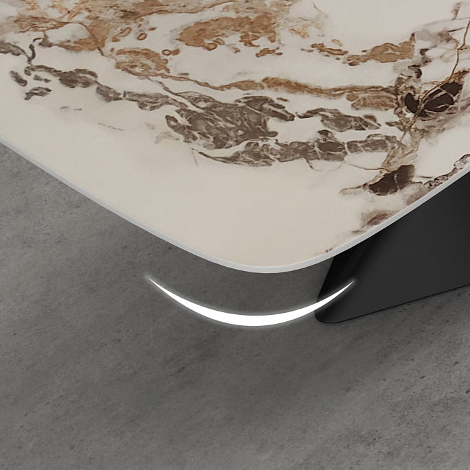 Modern Style Sintered Stone Dining Table Set White 1/4/5/7 Pieces Dining Set for Home Use