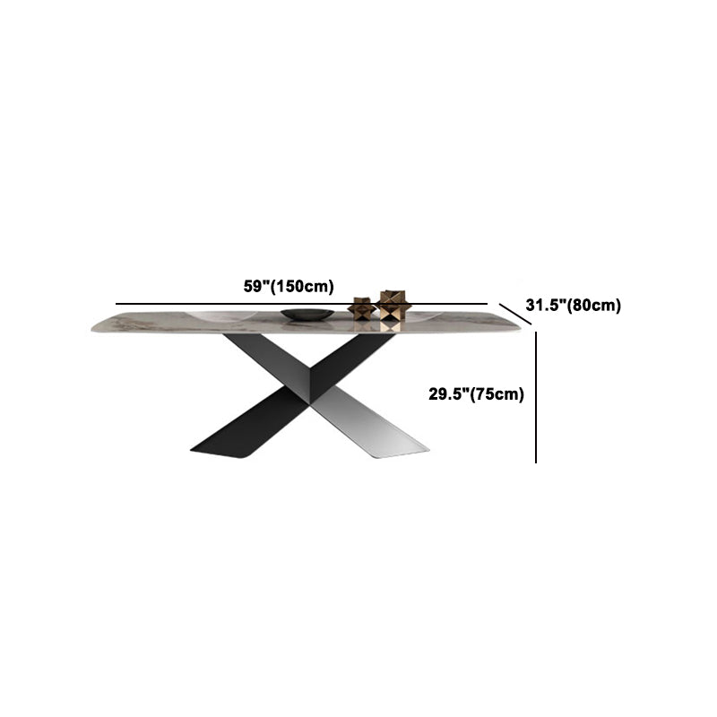 Modern Style Sintered Stone Dining Table Set White 1/4/5/7 Pieces Dining Set for Home Use