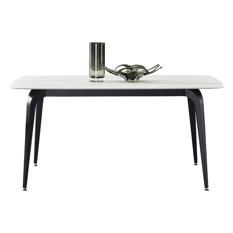 Designer 1/4/5/7 Pieces Dining Table Set Rectangle White Stone Top Dinette Set