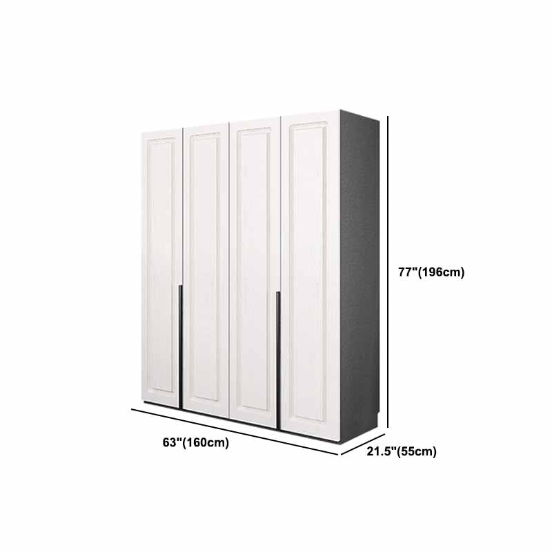 Modern Style Wooden Wardrobe Soft Close Door Wardrobe Closet with Drawer