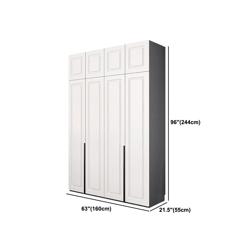 Modern Style Wooden Wardrobe Soft Close Door Wardrobe Closet with Drawer