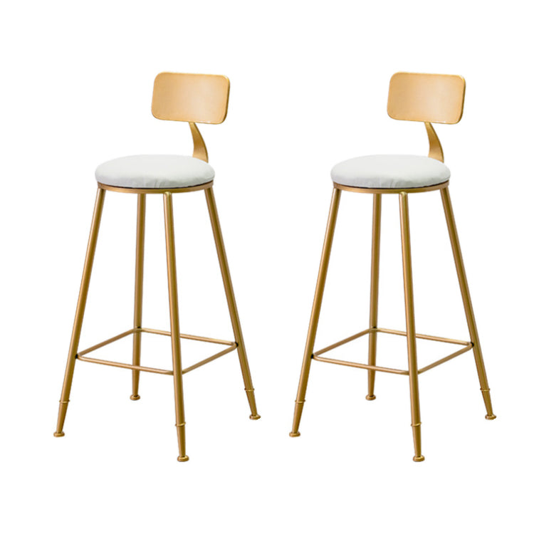 Glam1/2/3 Pieces Bar Table Set Rectangle Marble Counter Table with High Stools