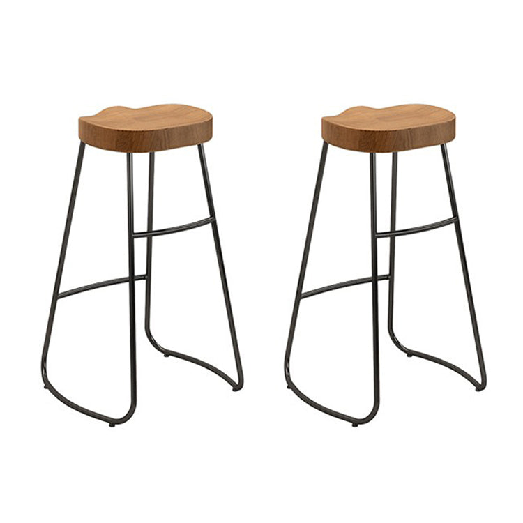 Solid Wood Bar Table Set Industrial 1/2/4 Pieces Metal Counter Set for Home Use