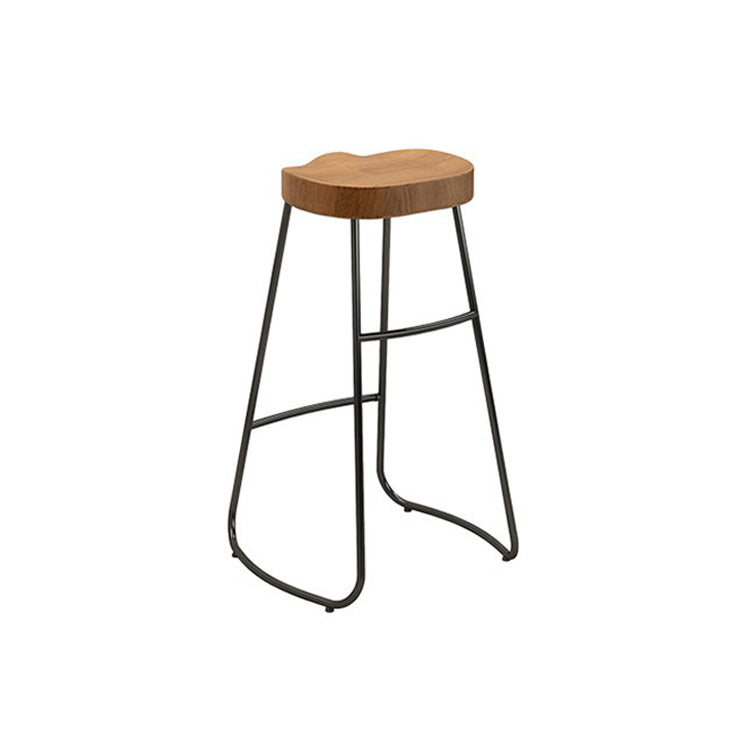 Solid Wood Bar Table Set Industrial 1/2/4 Pieces Metal Counter Set for Home Use