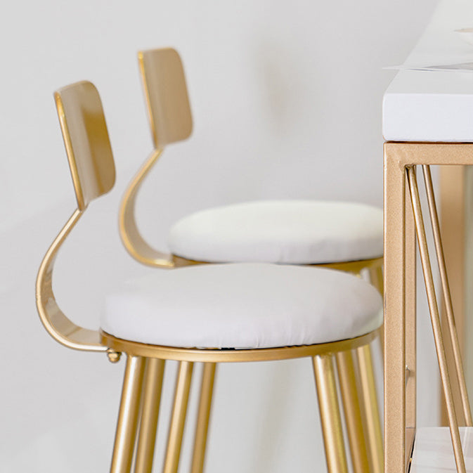 Glam1/2/3 Pieces Bar Table Set Rectangle Counter Table with High Stools for Home