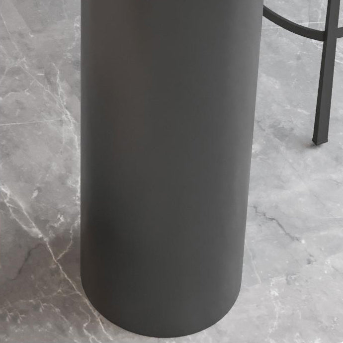 Modern 1/3 Pieces Bar Table Set Stone Counter Table with High Stools for Dining Room