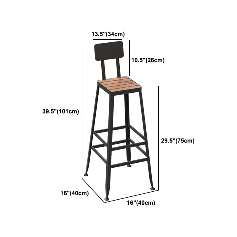Modern 1/5 Pieces Bar Table Set Rectangle Plastic Wood Counter Table with High Stools