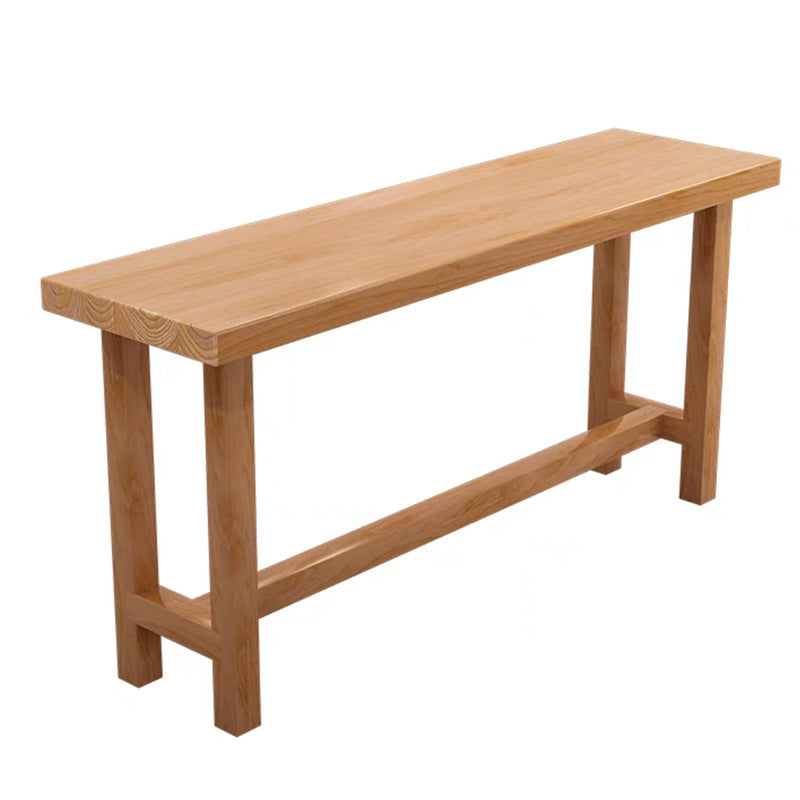 1/6/11 Pieces Modern Rectangle Pub Table Set Wooden Counter Table with Backless Stools