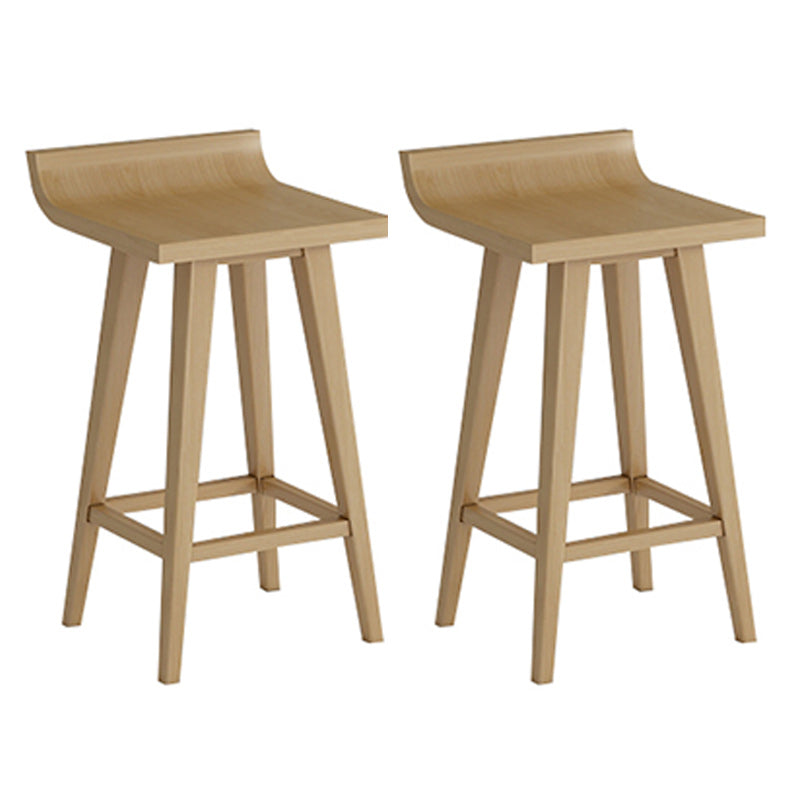 Modern Rectangular Pub Table Set 1/2/3 Pieces Wooden Counter Table with Backless Stools