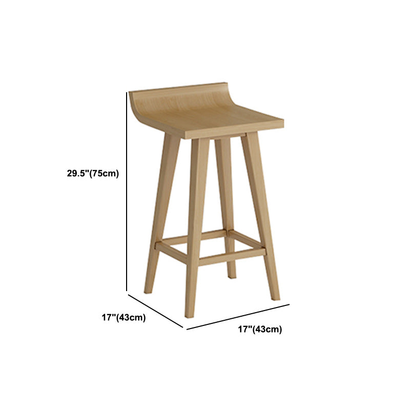 Modern Rectangular Pub Table Set 1/2/3 Pieces Wooden Counter Table with Backless Stools