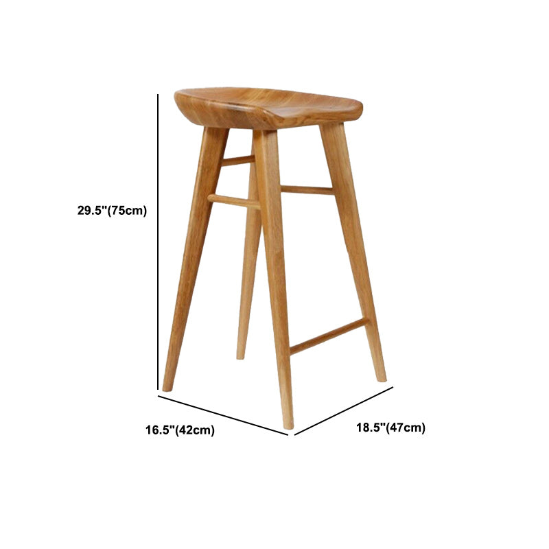 Modern Rectangular Pub Table Set 1/2/3 Pieces Wooden Counter Table with Backless Stools