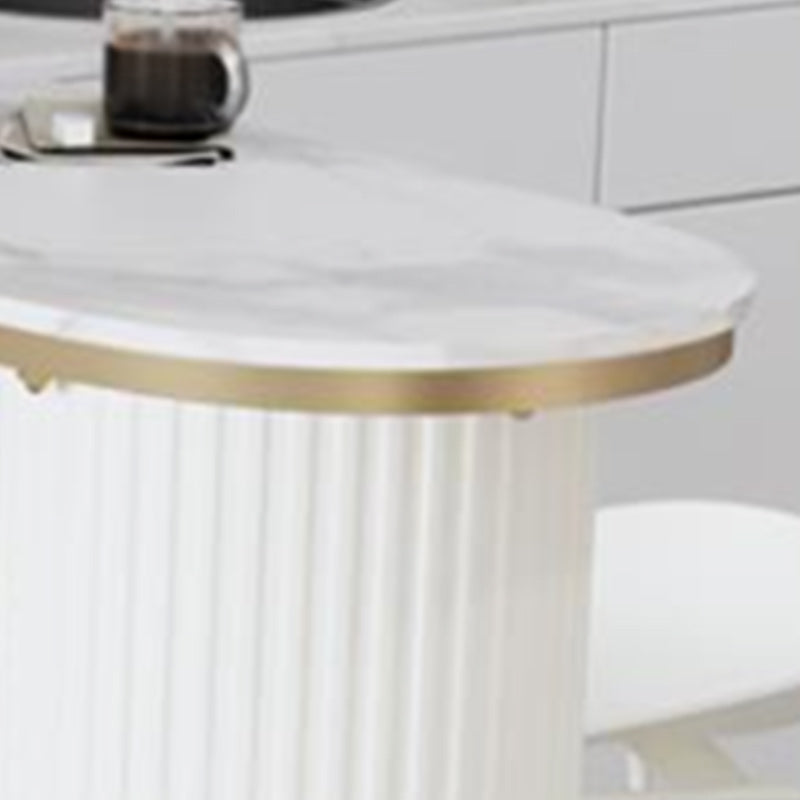 1/2/5 Pieces Modern Pub Table Set Irregular Shape Sintered Stone Top Counter Table Set