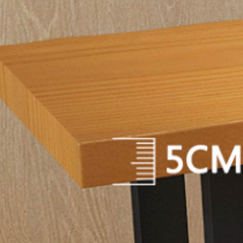 1/5/7 Pieces Industrial Rectangle Pub Table Set Wooden Counter Table with Backless Stools