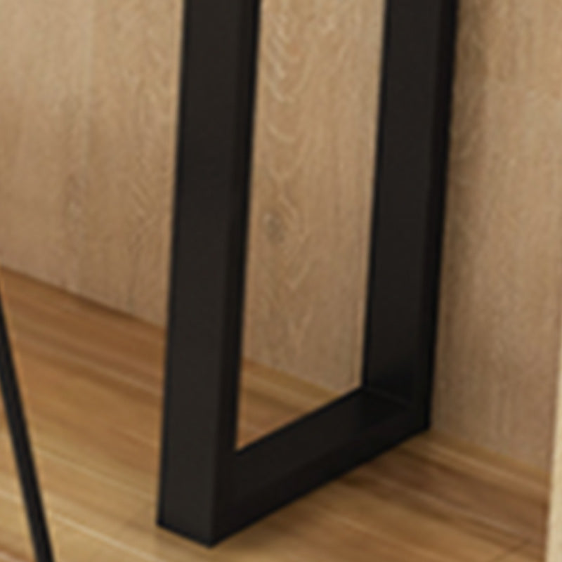 1/5/7 Pieces Industrial Rectangle Pub Table Set Wooden Counter Table with Backless Stools