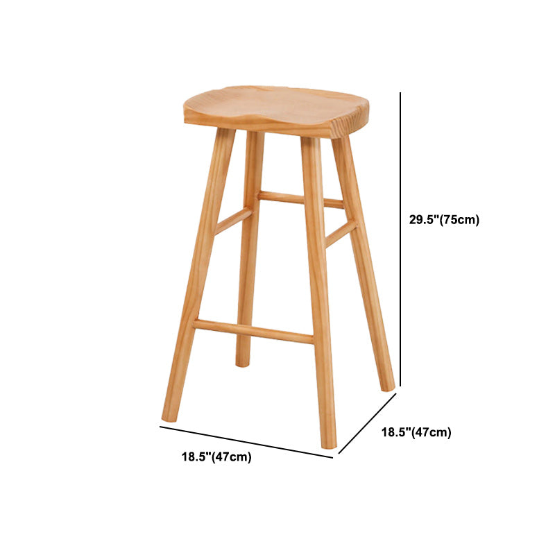 Modern Style Bar Table Set 1/2/5 Pieces Rectangle Bar Table with High Wood Stools