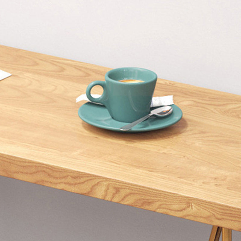 Glam Style 1/2/4 Pieces Bar Table Set Rectangle Bar Table with High Wood Stools for Home