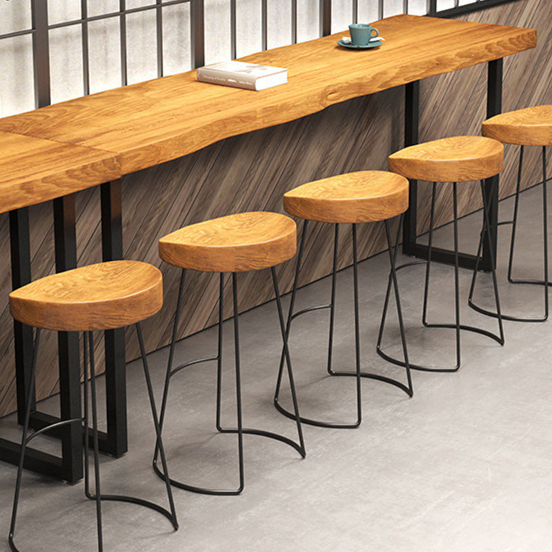 Industrial Style 1/2/5/7 Pieces Bar Table Set Rectangle Bar Table with High Stools