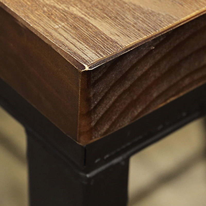 1/6/11 Pieces Industrial Rectangular Pub Table Set Solid Wood Counter Table Set