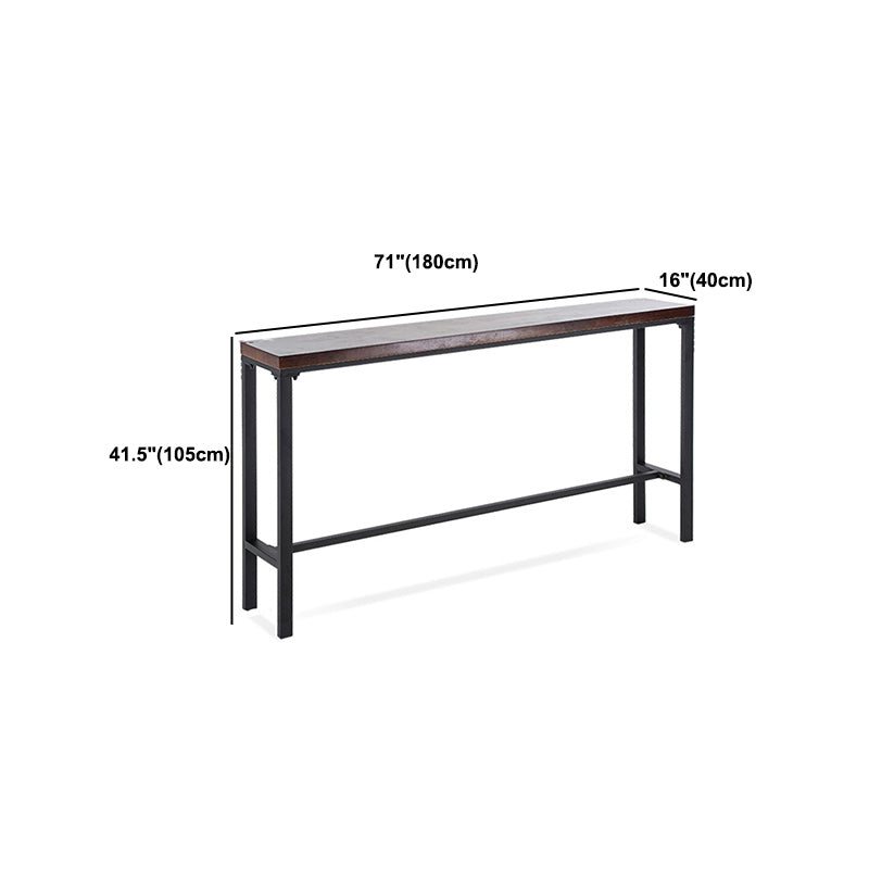 1/6/11 Pieces Industrial Rectangular Pub Table Set Solid Wood Counter Table Set
