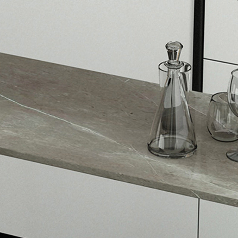 Industrial 1/2/4 Pieces Table and Stool Set Rectangle Indoor Stone Counter Height Set