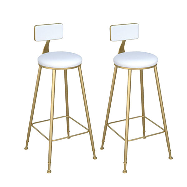Glam 1/2/5 Pieces Bar Table Set Rectangle Bar Table with Metal High Stools for Home