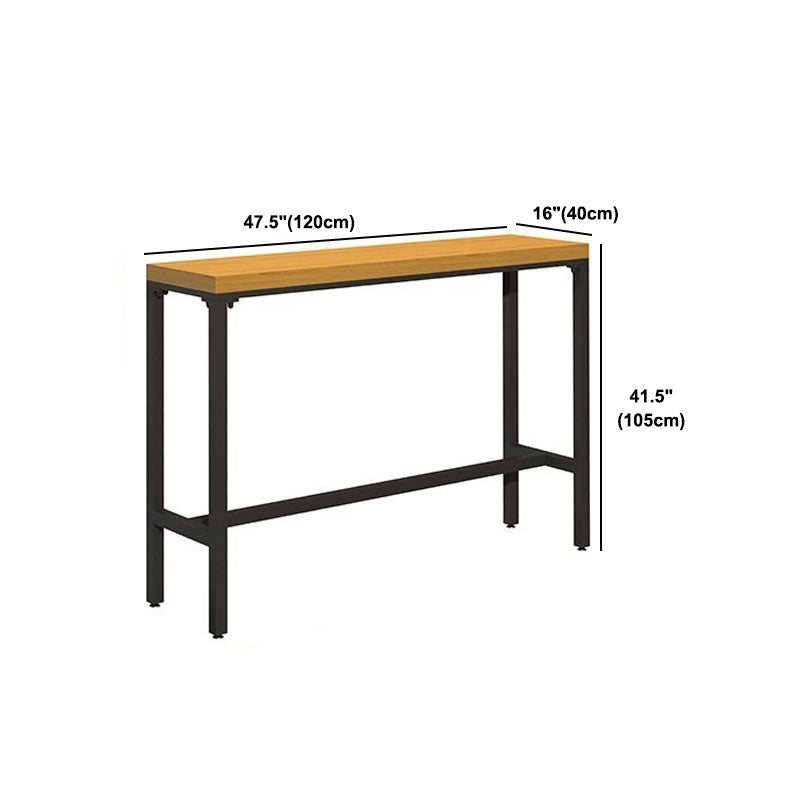 Industrial Style 1/6/11 Pieces Bar Table Set Rectangle Pine Wood Counter Table for Cafe