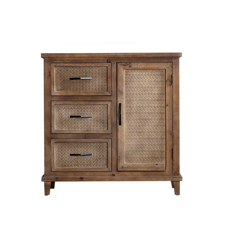 American Traditional Storage Chest Distressed Wood Storage Chest