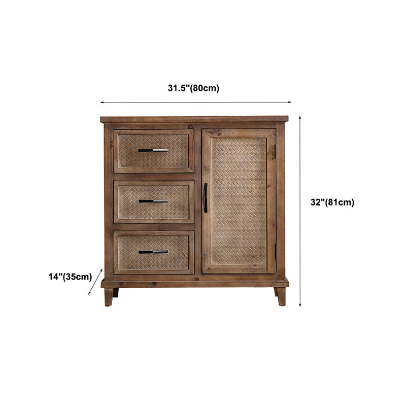 American Traditional Storage Chest Distressed Wood Storage Chest