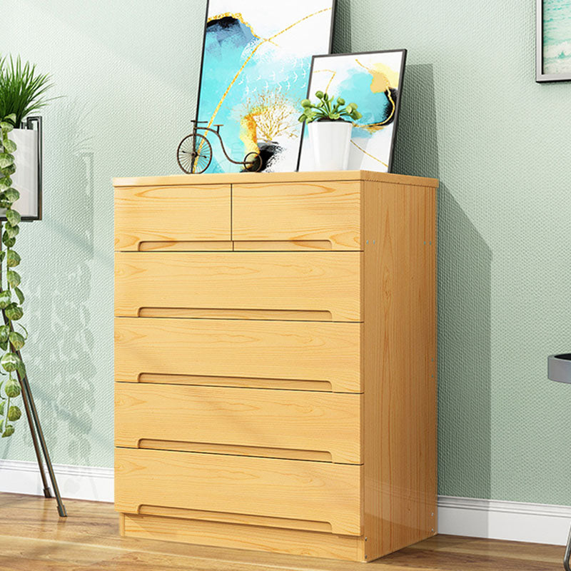 Modern Solid Wood Storage Chest Dresser Vertical Storage Chest