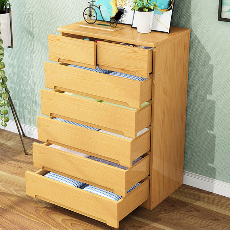 Modern Solid Wood Storage Chest Dresser Vertical Storage Chest