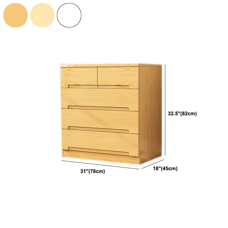 Modern Solid Wood Storage Chest Dresser Vertical Storage Chest