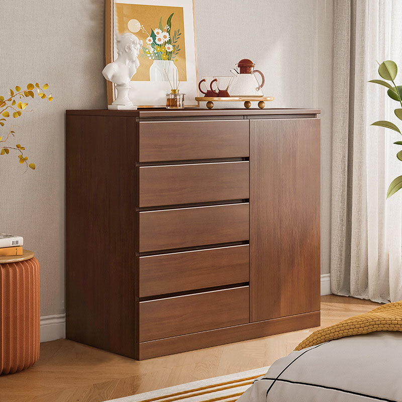 Contemporary Wood Storage Chest Dresser Bedroom Storage Chest