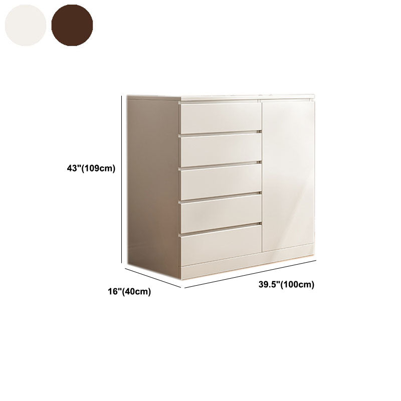 Contemporary Wood Storage Chest Dresser Bedroom Storage Chest