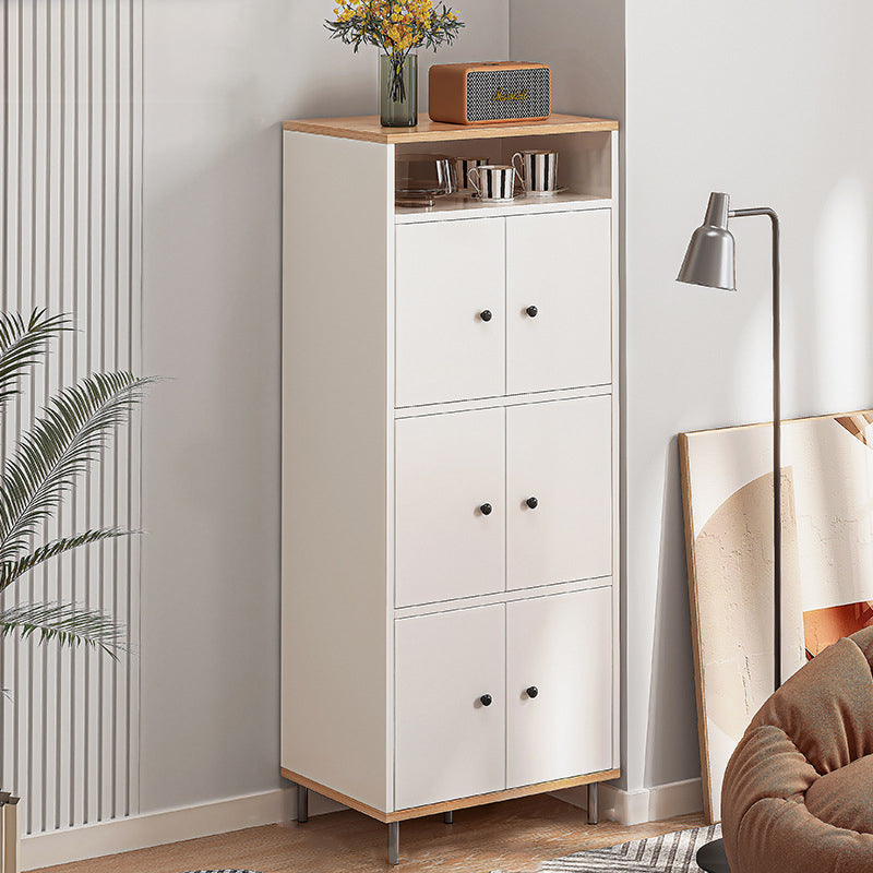 Horizontal Wooden Combo Dresser Contemporary Chest with Door