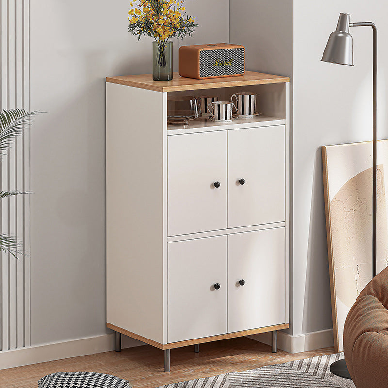 Horizontal Wooden Combo Dresser Contemporary Chest with Door