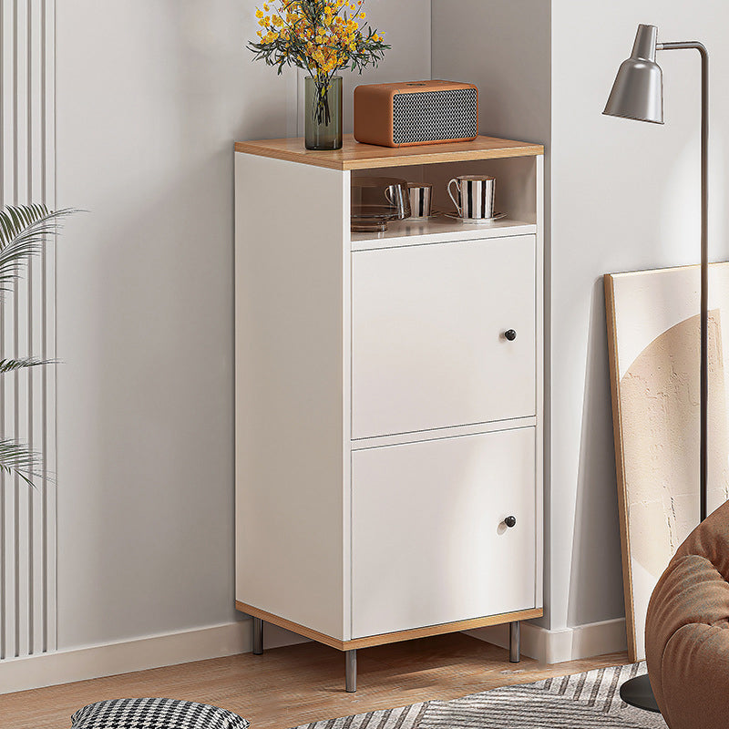 Horizontal Wooden Combo Dresser Contemporary Chest with Door