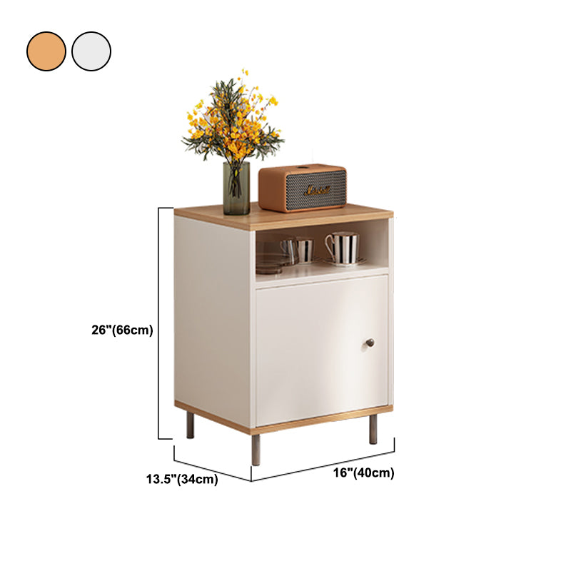 Horizontal Wooden Combo Dresser Contemporary Chest with Door