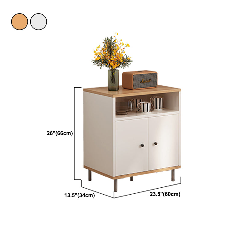 Horizontal Wooden Combo Dresser Contemporary Chest with Door