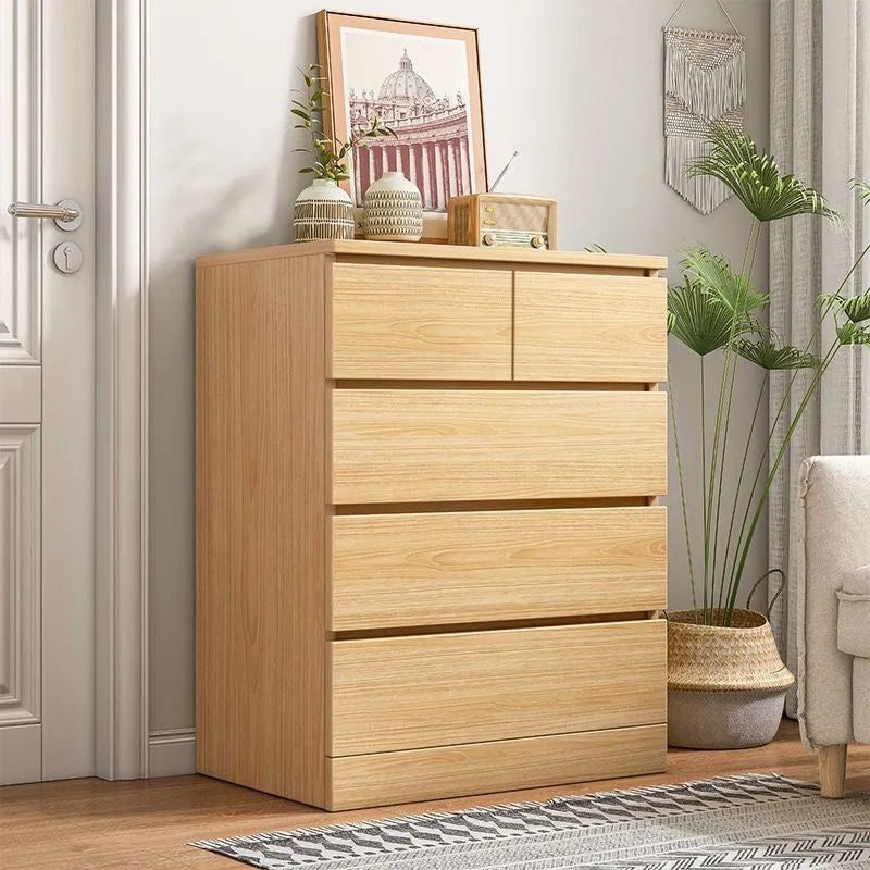 Wood Bedroom Storage Chest Dresser Contemporary Vertical Dresser