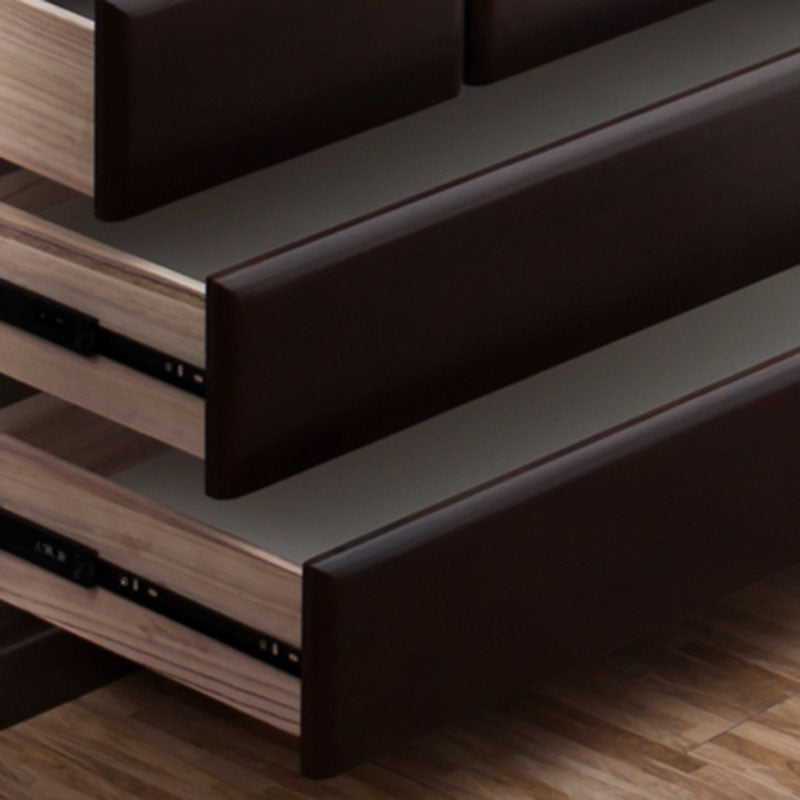 Solid Wood Modern Storage Chest Dresser Vertical Storage Chest Without Mirror