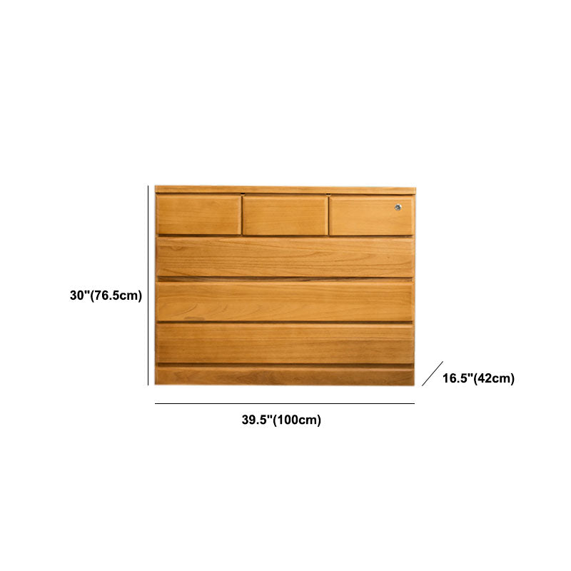 Solid Wood Modern Storage Chest Dresser Vertical Storage Chest Without Mirror