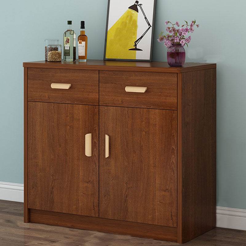 Contemporary Combo Dresser Wooden Bedroom Storage Chest Dresser with Drawers and Doors