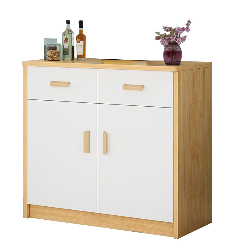 Contemporary Combo Dresser Wooden Bedroom Storage Chest Dresser with Drawers and Doors