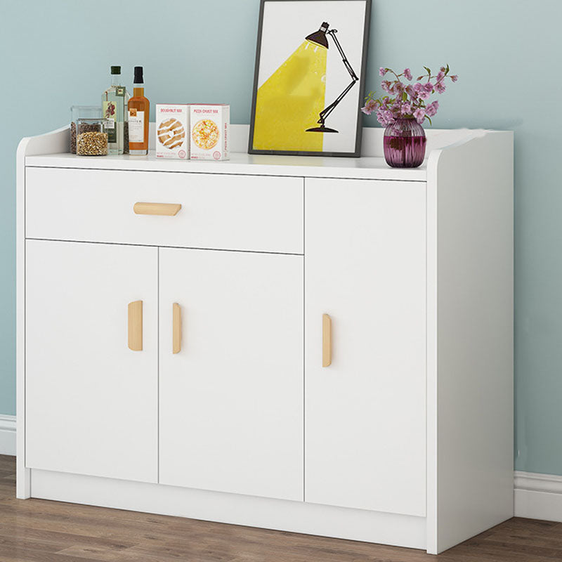 Contemporary Combo Dresser Wooden Bedroom Storage Chest Dresser with Drawers and Doors