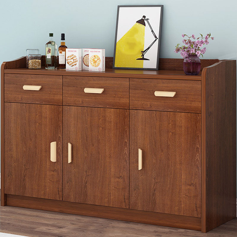 Contemporary Combo Dresser Wooden Bedroom Storage Chest Dresser with Drawers and Doors