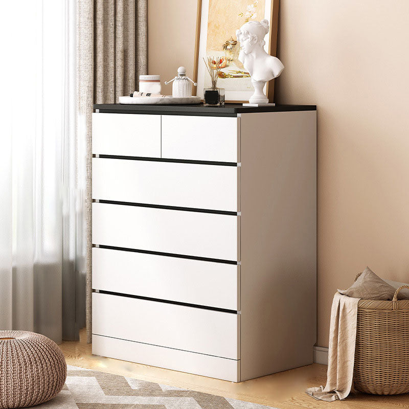 Contemporary Chest Dresser Wooden Storage Chest with Soft-Close Drawers