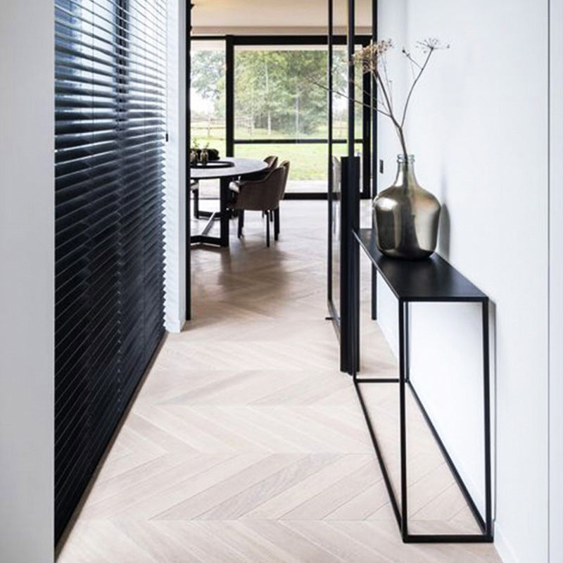 11.8 Inch Wide Console Table Contemporary Metal Rectangle End Table