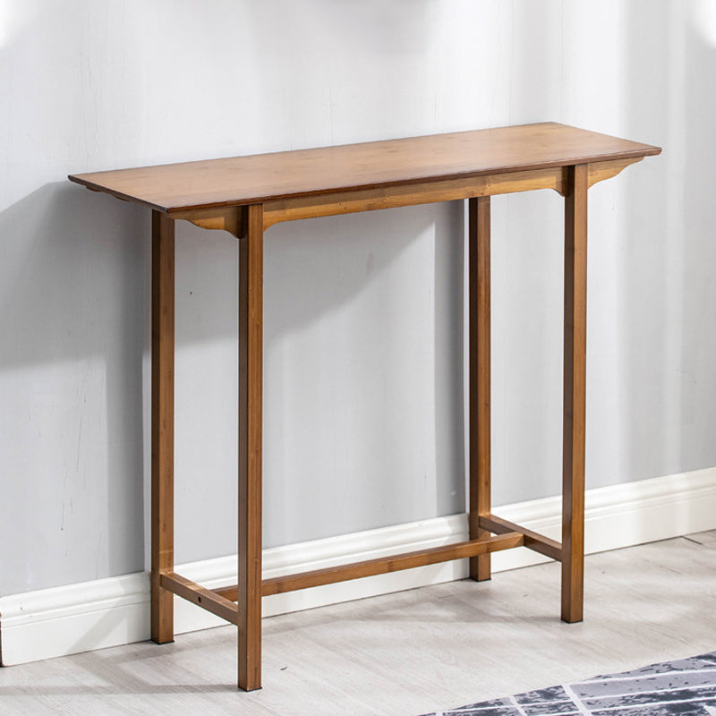 12" Wide Mid-Century Modern Console Table Solid Wood Console Sofa Table