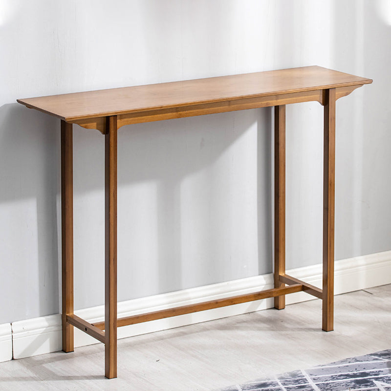 12" Wide Mid-Century Modern Console Table Solid Wood Console Sofa Table